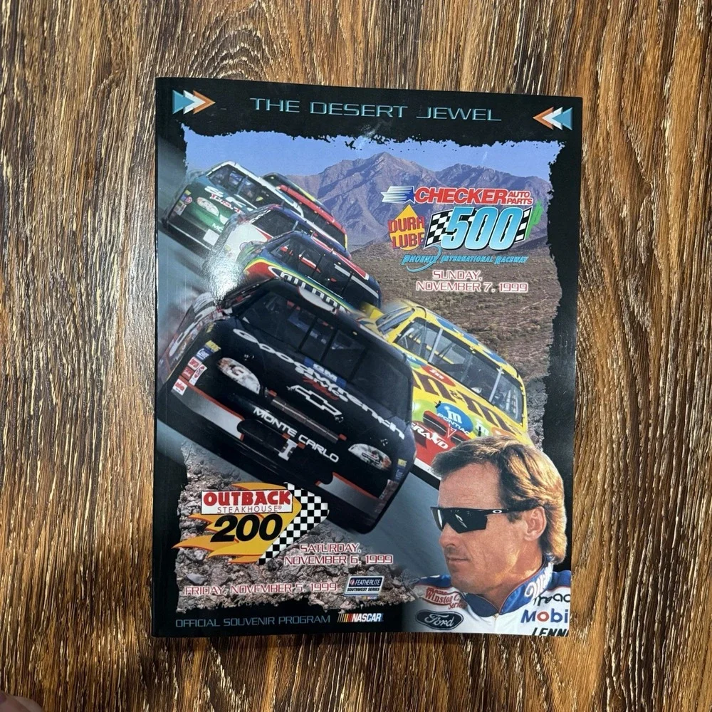 1999 NASCAR DURA-LUBE 500 PHOENIX Raceway Dale Earnhardt Souvenir Program Racing